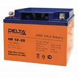 АКБ 26 А/ч 12 В аккумулятор Delta HR 12-26