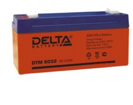 АКБ 3,2 А/ч 6 В аккумулятор Delta DTM 6032