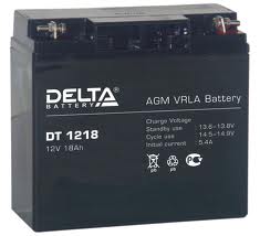 АКБ 18 А/ч 12 В аккумулятор Delta DT 1218