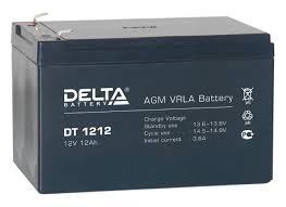 АКБ 12 А/ч 12 В аккумулятор Delta DT 1212