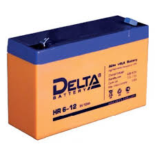 АКБ 12 А/ч 6 В аккумулятор Delta HR 6-12