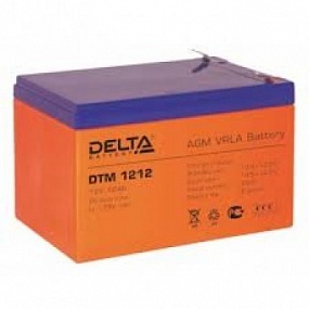 АКБ 12 А/ч 12 В аккумулятор Delta DTM 1212