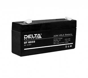 АКБ 3,3 А/ч 6 В аккумулятор Delta DT 6033(125)