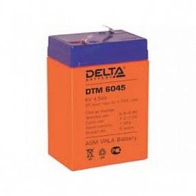АКБ 4,5 А/ч 6 В аккумулятор Delta DTM 6045