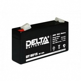 АКБ 1,5 А/ч 6 В аккумулятор Delta DT 6015