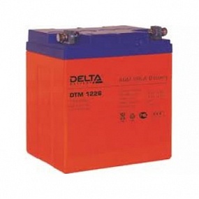 АКБ 26 А/ч 12 В аккумулятор Delta DTM 1226