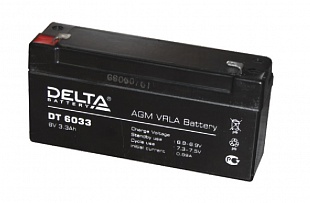 АКБ 3,3 А/ч 6 В аккумулятор Delta DT 6033