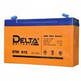 АКБ 12 А/ч 6В аккумулятор Delta DTM 612