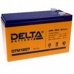АКБ 7 А/ч 12В аккумулятор Delta DTM 1207