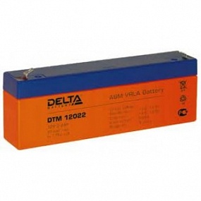 АКБ 2,2 А/ч 12 В аккумулятор Delta DTM 12022