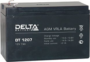 АКБ 7 А/ч 12 В аккумулятор Delta DT 1207